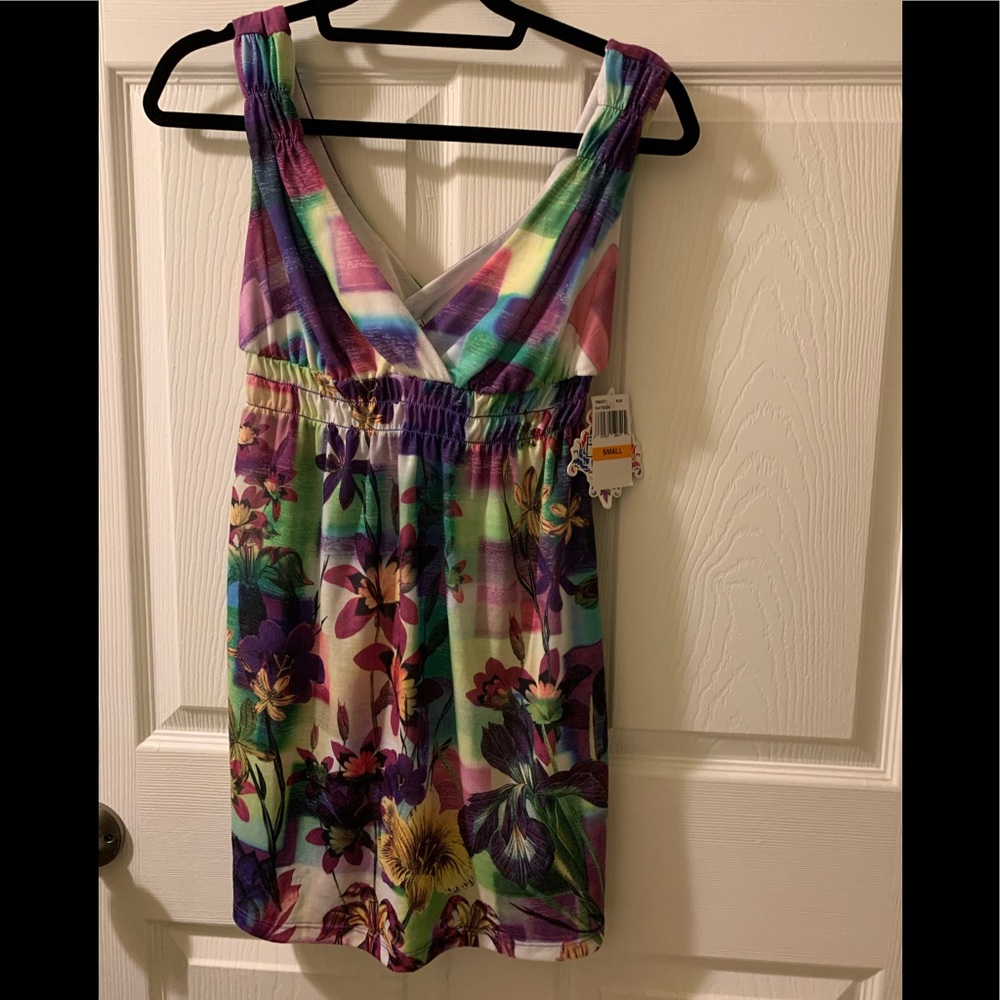 Becca Floral Swimwear Cover Up Dress